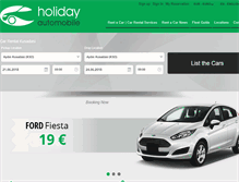 Tablet Screenshot of holidayautomobile.com